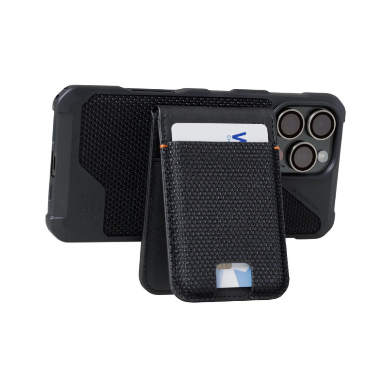 UAG Чехол для карт магнитный с подставкой, Metropolis Wallet Kevlar, Black (964445113940)