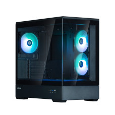 Zalman Computer case P30 Black V2, without PSU, 1xUSB3.0, 1хUSB Type-C, 3x120mm ARGB, TG Front/Side Panel, mATX, Black (P30BLACKV2)
