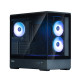 Zalman Computer case P30 Black V2, without PSU, 1xUSB3.0, 1хUSB Type-C, 3x120mm ARGB, TG Front/Side Panel, mATX, Black (P30BLACKV2)