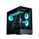 Zalman Computer case P30 Black V2, without PSU, 1xUSB3.0, 1хUSB Type-C, 3x120mm ARGB, TG Front/Side Panel, mATX, Black (P30BLACKV2)