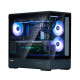 Zalman Computer case P30 Black V2, without PSU, 1xUSB3.0, 1хUSB Type-C, 3x120mm ARGB, TG Front/Side Panel, mATX, Black (P30BLACKV2)