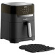 Moulinex Мультипіч EasyFry&Grill Precision, 1550Вт, чаша-4.2л, сенсорне керув., пластик, чорний (EZ505810)