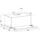 Hansa Hood Hansa integrated, 60cm, 417m3h, inox (OTP6241IH)