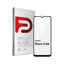 Стекло защитное Armorstandart Full Glue Xiaomi Poco C40 Black (ARM62954)