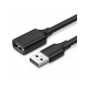Дата кабель USB 2.0 AM/AF 0.5m US103 black Ugreen (10313)