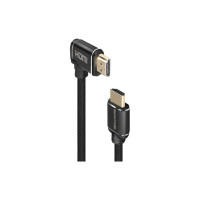 Кабель мультимедийный HDMI M to HDMI M 3.0m V2.0 90° corner Promate (prolink4k1-300.black)