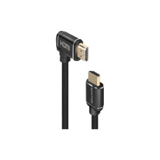 Кабель мультимедийный HDMI M to HDMI M 3.0m V2.0 90° corner Promate (prolink4k1-300.black)