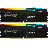 Kingston Память ПК  DDR5 64GB KIT (32GBx2) 5600 FURY Beast (KF556C36BBEAK2-64)