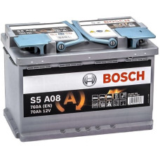 Bosch Акумулятор S5 AGM 12В 70А·год 760А R+ (0 092 S5A 080) (0092S5A080)