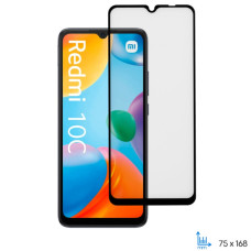 Скло захисне 2E Xiaomi Redmi 10C 2.5D FCFG black (2E-MI-10C-SMFCFG-BB)