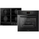 Hansa SET (oven electrical + hob gas), black (FCGS68326)