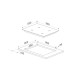 Hansa SET (oven electrical + hob gas), black (FCGS68326)