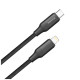 Дата кабель USB-C to Lightning 1.0m PD30W TPE embossed black ColorWay (CW-CBPDCL101-BK)