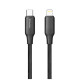 Дата кабель USB-C to Lightning 1.0m PD30W TPE embossed black ColorWay (CW-CBPDCL101-BK)
