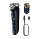 Philips electric shaver, razor head-3, Li-Ion, dry+wet, charge indicator, hard case, blue (X9003/30)
