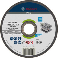 Bosch Диск відрізний Bosch Professional для нержавіючої сталі та металу 125x1.6x22.23мм (2.608.600.220)