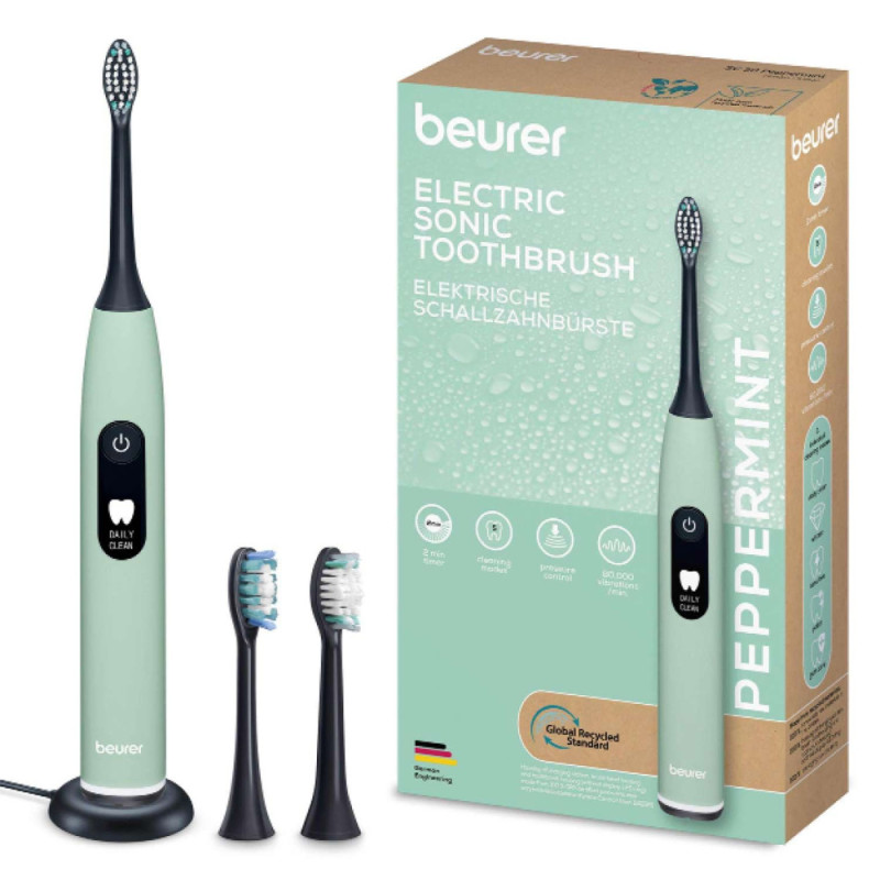 Beurer  Beurer toothbrush electric Peppermint GP, 80th. fluct/min, nozzle-2, 5 modes, mint  (SC_50_PEPPERMINT_GP)