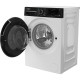 Whirlpool Пральна машина фронтальна, 8кг, 1400, C, 55см, дисплей, пара, інвертор, люк чорний, білий (WAM87WBCUA)