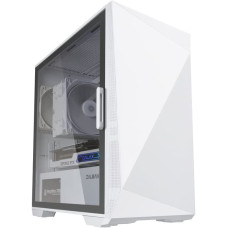 Zalman Computer case Z1 Iceberg, without PSU, 2xUSB3.0, 1xUSB2.0, 3x120mm Black fans, TG Side Panel, mATX, White (Z1ICEBERGWH)