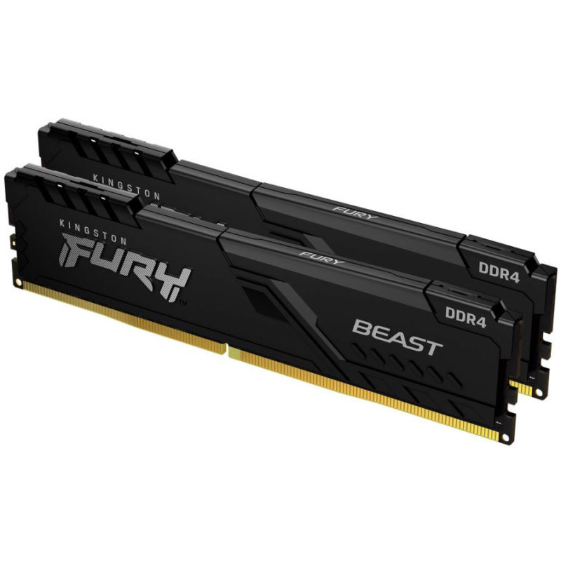 Kingston Memory DDR4 32GB KIT (16GBx2) 3200 Fury Beast Black (KF432C16BB1K2/32)