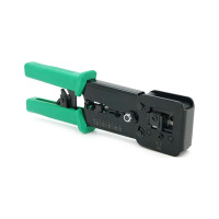 Инструмент Voltronic VegGieg V-E113, для обжима RJ-45 (8P8C) и RJ-12/11 (6P6C), 4P4C, черный/зеленый, Q10 (V-E113)