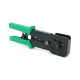 Инструмент Voltronic VegGieg V-E113, для обжима RJ-45 (8P8C) и RJ-12/11 (6P6C), 4P4C, черный/зеленый, Q10 (V-E113)