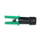 Инструмент Voltronic VegGieg V-E113, для обжима RJ-45 (8P8C) и RJ-12/11 (6P6C), 4P4C, черный/зеленый, Q10 (V-E113)