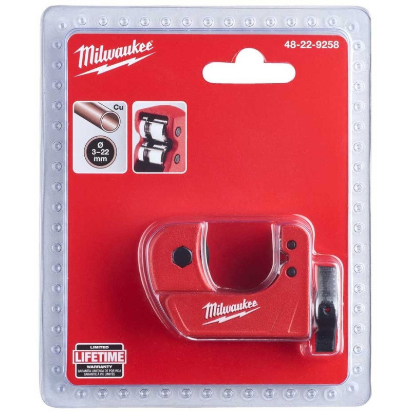 Milwaukee pipe cutter for copper pipes, 3-22mm (48229258) Milwaukee pipe cutter for copper pipes, 3-22mm (48229258)