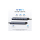 Концентратор Ugreen USB-C to 1xUSB-A 3.2 + 1xUSB-A 2.0 + 2xUSB-C 3.2 + RJ45 + PD CM512 gray (45320)