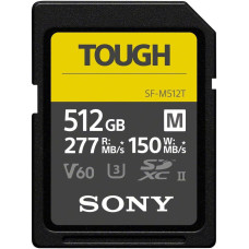 Sony Карта пам'яті Sony SDXC 512GB C10 UHS-II U3 V60 R277/W150MB/s Tough (SFM512T.SYM)