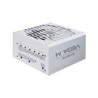 Chieftec PSU Vega M (850W), >90%, 80+ Gold, 135mm FDB, 1xMB 24pin(20+4), 2xCPU 8pin(4+4), 3xMolex, 6xSATA, 4xPCIe 8pin(6+2), 1xPCIe GEN5 16pin, Fully Modular, White (PPG-850-CW)