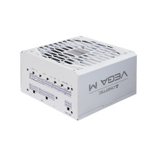 Chieftec Блок питания Vega M (850W), >90%, 80+ Gold, 135мм FDB, 1xMB 24pin(20+4), 2xCPU 8pin(4+4), 3xMolex, 6xSATA, 4xPCIe 8pin(6+2), 1xPCIe GEN5 16pin, Fully Modular, White (PPG-850-CW)