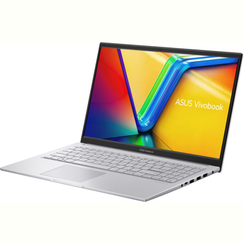 Ноутбук Asus Vivobook 15 X1504ZA-BQ531 (90NB1022-M01260); 15.6" FullHD (1920x1080) IPS LED матовый , Intel Core i5-1235U (1.3 - 4.4 ГГц) , RAM 16 ГБ (Max 16 ГБ ) , SSD 1 ТБ , Intel Iris Xe Graphics , без ОП , Wi-Fi , BT , Без ОС , MIL-STD 810H , TPM , пластик , 1.7 кг , серебристый , подсветка клавиатуры