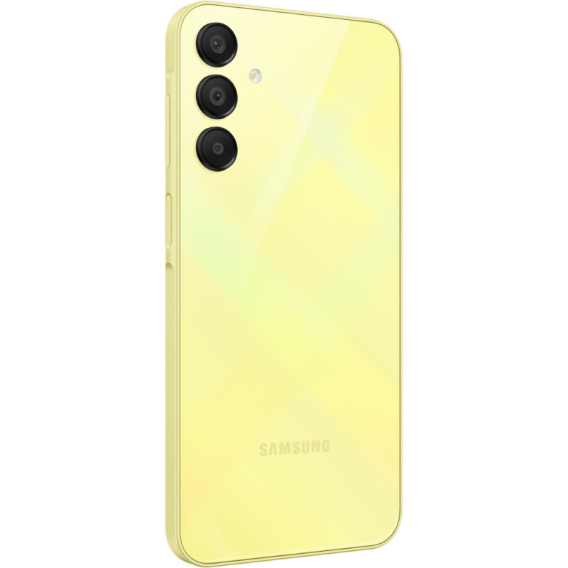 Samsung Смартфон Galaxy A15 (A155) 6.5" 8/256ГБ, 2SIM, 5000мА•год, жовтий (SM-A155FZYIEUC)