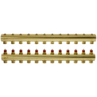 Danfoss Колектор FHF 12+12 без ротаметрів, латунний (088U0512)