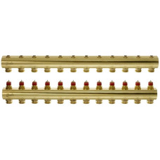 Danfoss Колектор FHF 12+12 без ротаметрів, латунний (088U0512)