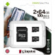 Kingston 2x64GB microSDXC C10 UHS-I R100MB/s Canvas Select Plus+ SD (SDCS2/64GB-2P1A)