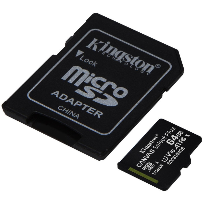 Kingston 2x64GB microSDXC C10 UHS-I R100MB/s Canvas Select Plus+ SD (SDCS2/64GB-2P1A)