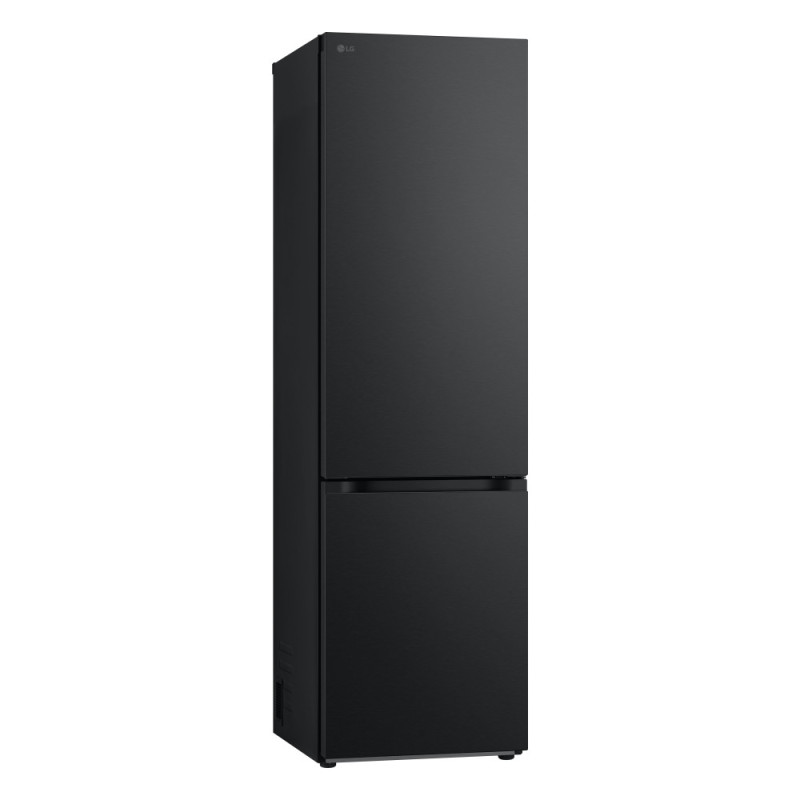 LG Refrigerator with bottom freezer, ref-277l, freez.-107l, 2doors, A++, inv., fresh zone, black (GW-B509FT7W)