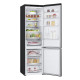 LG Refrigerator with bottom freezer, ref-277l, freez.-107l, 2doors, A++, inv., fresh zone, black (GW-B509FT7W)