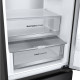 LG Refrigerator with bottom freezer, ref-277l, freez.-107l, 2doors, A++, inv., fresh zone, black (GW-B509FT7W)