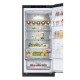 LG Refrigerator with bottom freezer, ref-277l, freez.-107l, 2doors, A++, inv., fresh zone, black (GW-B509FT7W)