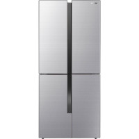 Gorenje Холодильник SBS, 182х64х80см, 4 дв., 265(129)л, А++, Инвертор , Зона св-ти, Внутр.дисплей, поворотный ледог-р, нерж (NRM8182MX)
