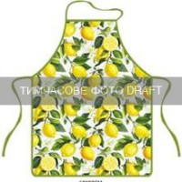 ARDESTO Фартух ARDESTO Sicilian lemons 60х80см, 100% поліестер, зелений (ART12LM)
