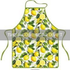 ARDESTO Фартух ARDESTO Sicilian lemons 60х80см, 100% поліестер, зелений (ART12LM)