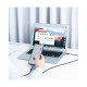 Дата кабель USB 2.0 AM to USB-C + Micro 5P 1.0m 3A US177 black Ugreen (30875)