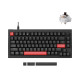 Lemokey Клавіатура механічна X4 84Key, Keychron Brown, USB-A, QMK/VIA, Hot-Swap, EN/UKR, RGB, чорний (X4-H3-UA)