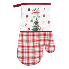 ARDESTO Рукавичка Christmas Tree 18х30см, 100% поліестер (верх), 100% бавовна (низ), зелений (ART05HT)