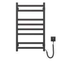 Navin electric towel warmer Avangard, 800x480x71mm, button, steel, black moire, right connection (12-228050-4880)