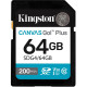 Kingston Карта памяти Kingston SD 64GB C10 UHS-I U3 V30 R200MB/s (SDG4/64GB)